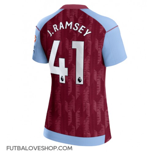 Dres Aston Villa Jacob Ramsey #41 Domáci pre Ženy 2023-24 Krátky Rukáv